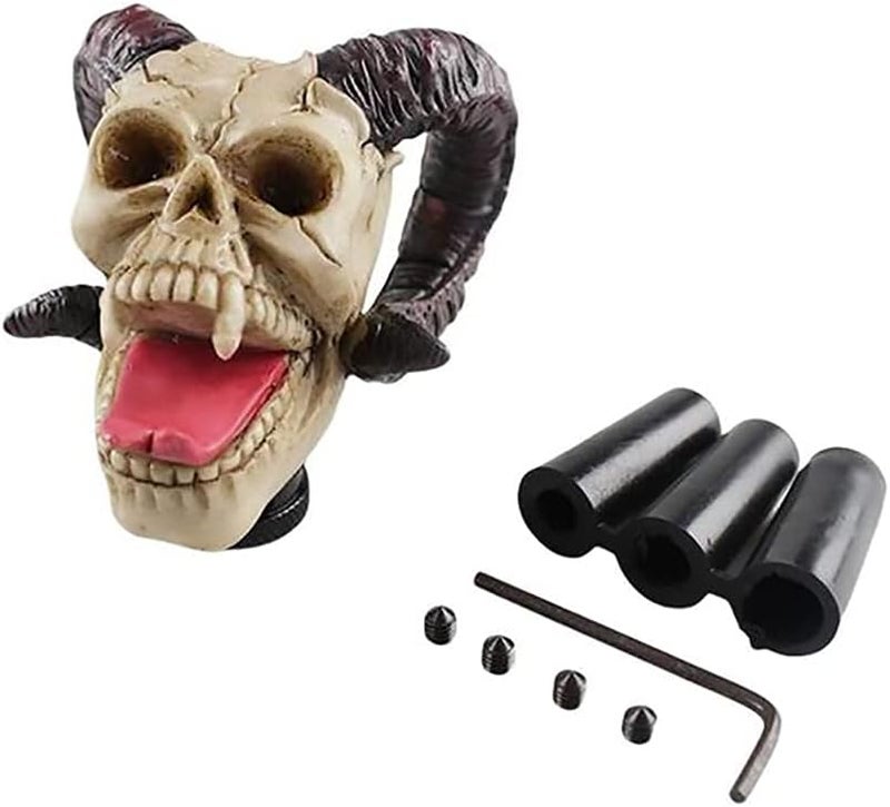 Halloween Skull Car Personality Modified Gear Shift Lever Universal Gear Shift Knob Gear Shift Lever with 8mm/10mm/12mm Tubes - Image 1