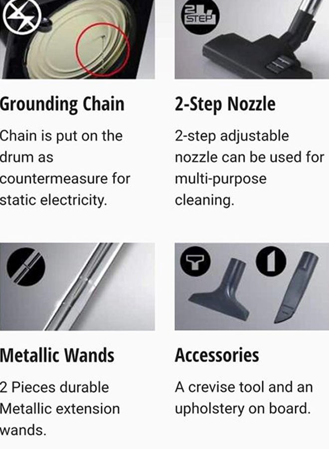 Panasonic Vacuum Cleaner 2000W 2000 W MC-YL633 Black/Green - Image 2