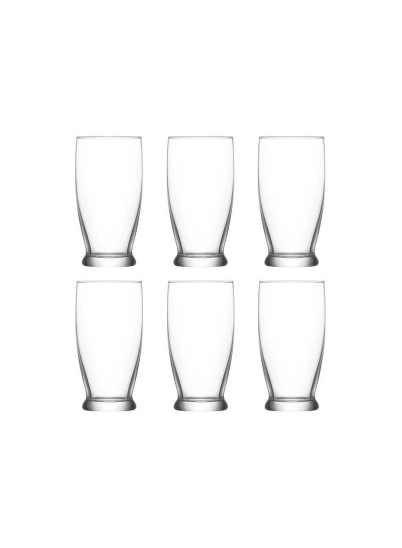 لاف طقم أكواب عصير لاف روما الطويل مكون من 6 قطع سعة 350 مل – صناعة تركية - Image 1