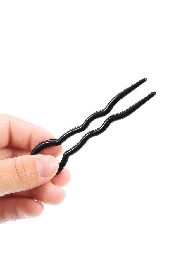 بيميمو 20 قطعة دبابيس شعر على شكل حرف U دبوس شعر فرنسي بسيط سريع حلزوني جديلة شعر تويست دبوس مشبك لتصفيف الشعر للسيدات والبنات باللونين الأسود والبني - Image 4