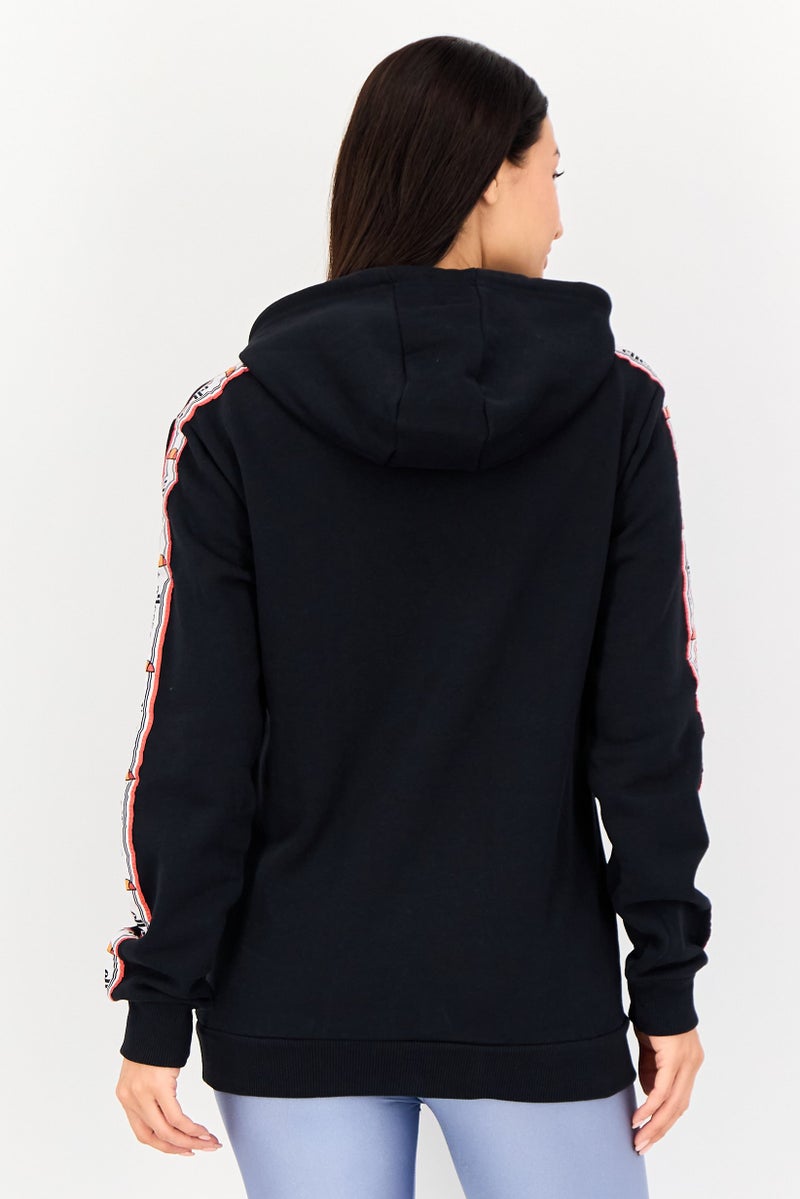 Ellesse هودي مارسيليا للنساء بأكمام طويلة مناسب للرياضة في الهواء الطلق، أسود - Image 2