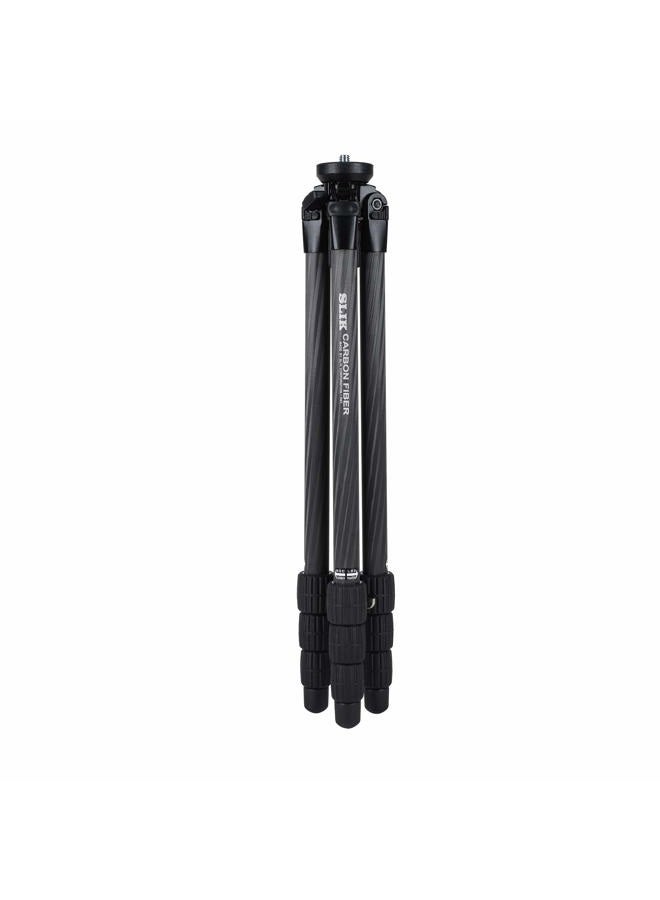 SLIK Pro CF-634 Carbon Pro Carbon Fiber Tripod, Black (611-895) - Image 2