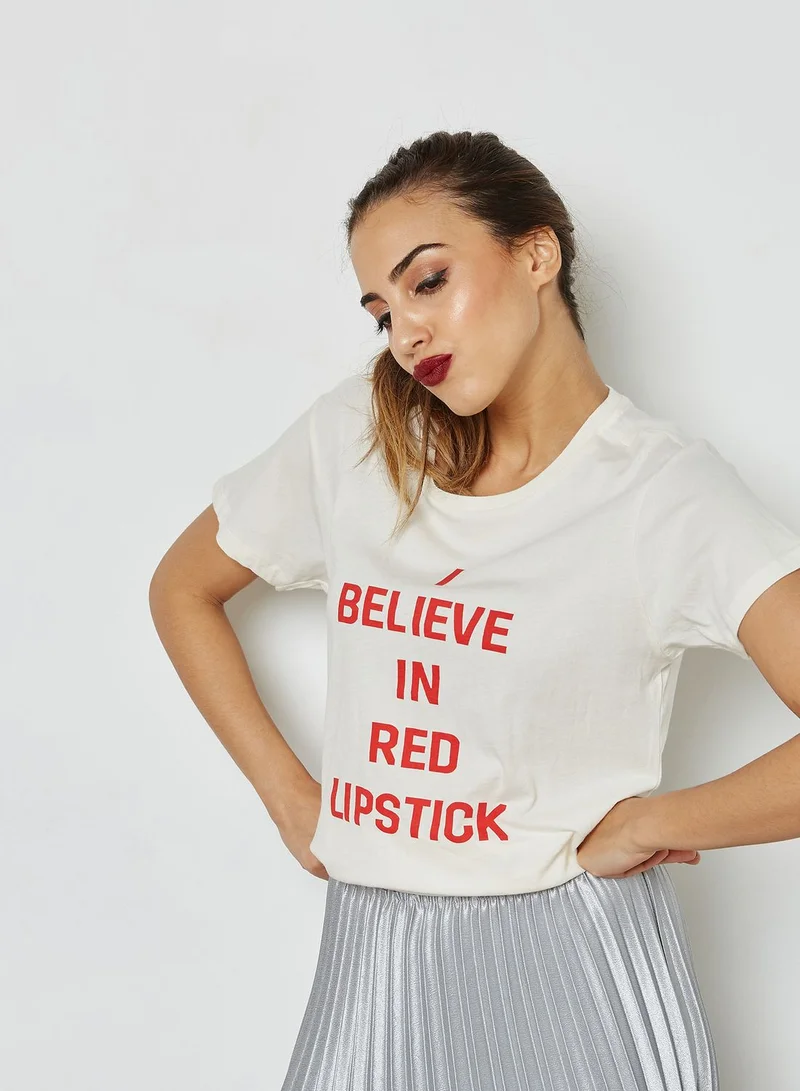 ban.do I Believe In Red Lipstick T-Shirt