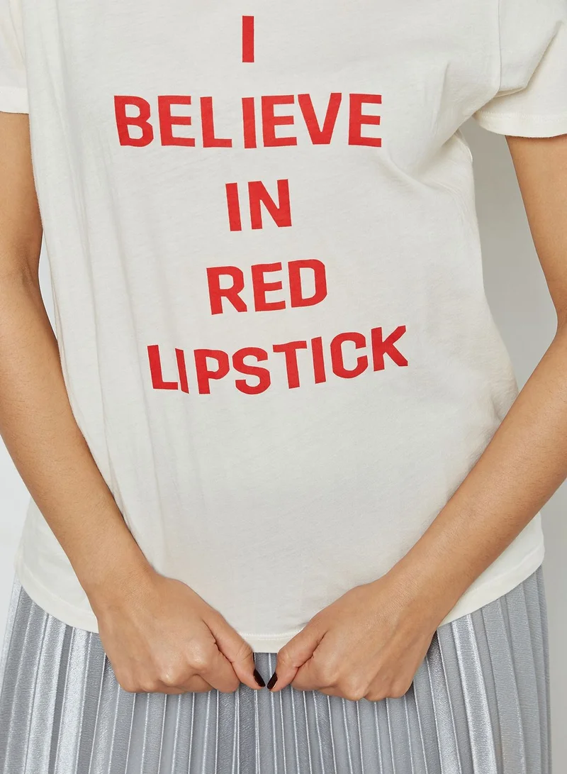 ban.do I Believe In Red Lipstick T-Shirt