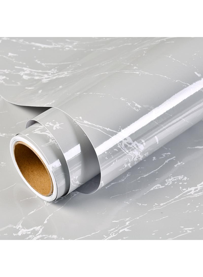 الأزرق جي دبليو الرخام ورقة 40x500cm ورق الجدران ذاتية اللصق للماء لمعان بولي كلوريد الفينيل الفينيل الغرانيت ورقة مضادة للنفط تغطية الأثاث كونترتوب المطبخ بطانة الجرف - Image 1