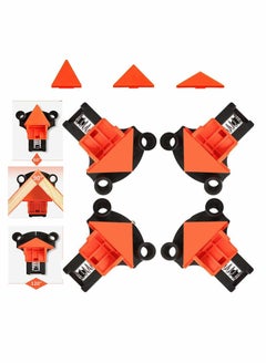 Excefore Corner Clamps for Woodworking, 4 Pcs Corner Clip Fixe, 60/90/120 Degree Angle Wood Clamp Corner Clip Fixer Ruler Clamp  - Image 1