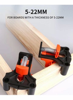 Excefore Corner Clamps for Woodworking, 4 Pcs Corner Clip Fixe, 60/90/120 Degree Angle Wood Clamp Corner Clip Fixer Ruler Clamp  - Image 5