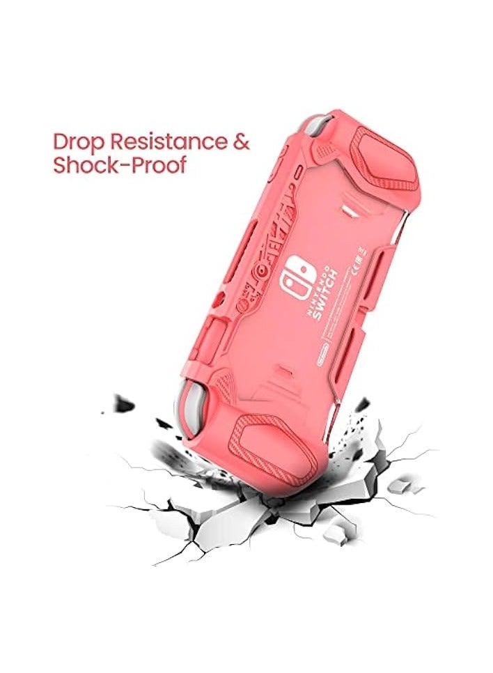 بروماس سمارت سويتش لايت حافظة واقية لنينتندو، هدية يومية، فكرة هدية مريحة وقوية للحماية الكاملة مع أغطية قبضة الإبهام، حافظة لايت متينة حافظة حماية كاملة لساعات العائلة السعيدة، مرجاني - Image 5