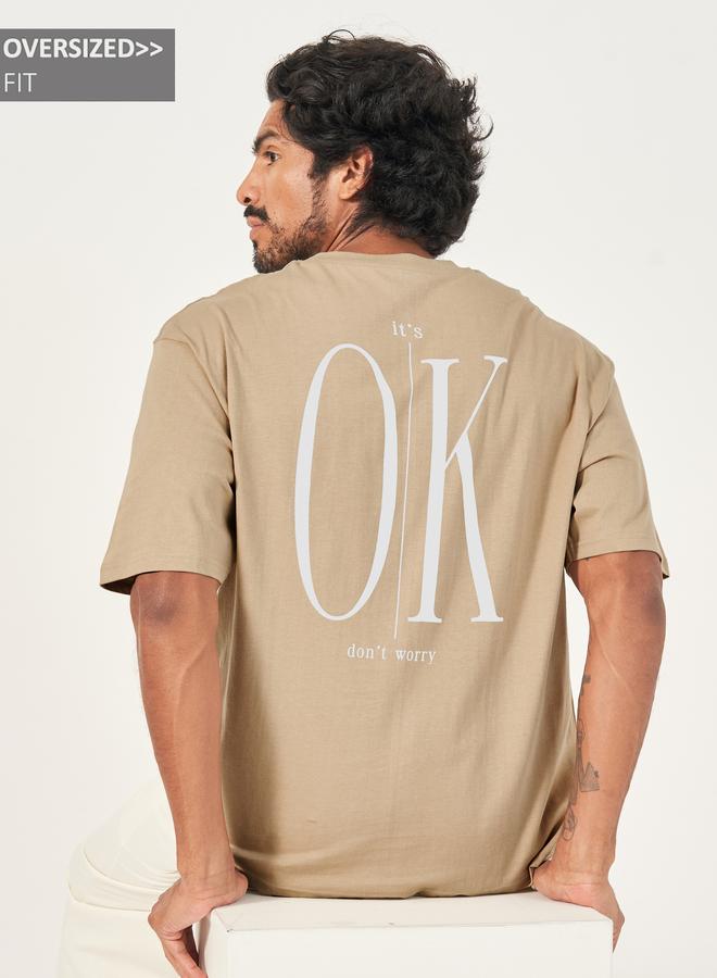 Styli Styli Back Slogan Print Oversized T-Shirt  - Image 1