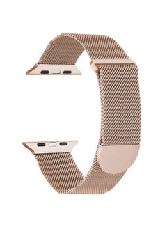 Replacement Strap For Apple Watch 38mm Milanese Metal Magnetic Watch Band Rose Gold