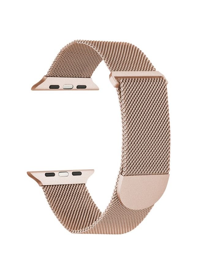 Generic - Replacement Strap For Apple Watch 38mm Milanese Metal Magnetic Watch Band Rose Gold - Image 1
