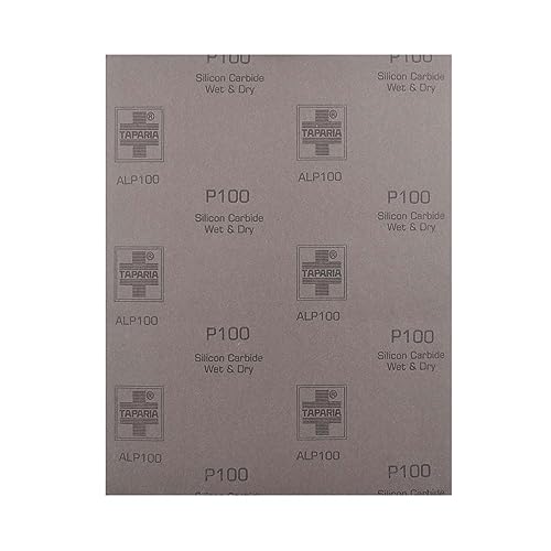 Taparia 9" X 11" Silicon Carbide Wet Or Dry Emery Sheet, Grit 100 - Pack Of 10 (Alp 100) - Image 3