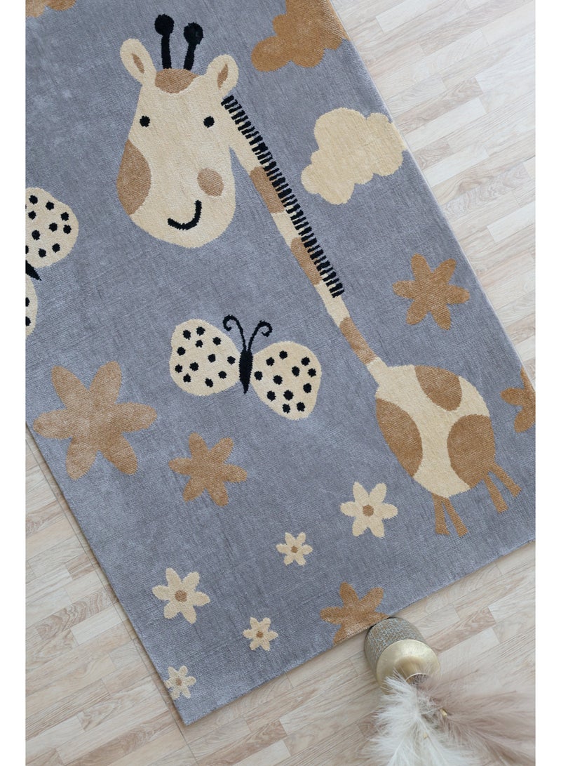 Ramsha Kids Soft Area Rug 120x180 cm – KD-003 Plush Playroom & Bedroom Carpet for Children | Ultra-Comfort Kids Floor Rug UAE - Image 3