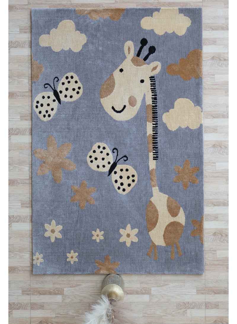 Ramsha Kids Soft Area Rug 120x180 cm – KD-003 Plush Playroom & Bedroom Carpet for Children | Ultra-Comfort Kids Floor Rug UAE - Image 4