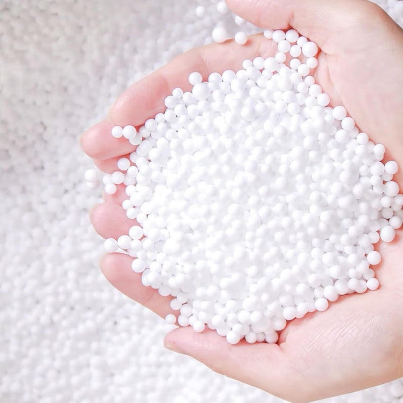 AOODOOM 80,000 Pieces Foam Beads for Slime, White Polystyrene Beads for Kids DIY Craft, Party Decoration (0.08-0.12 in) - Image 1