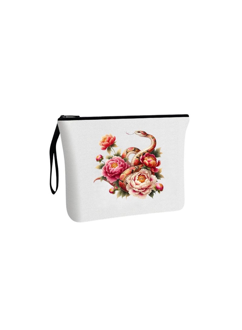 China Cosmetic Bag-Eco-Friendly Reusable Makeup Organizer-Ideal For Travel,Daily Use And Survivors-Perfect Makeup Pouch-Printed Design Cosmetic Bag For Women - Image 1