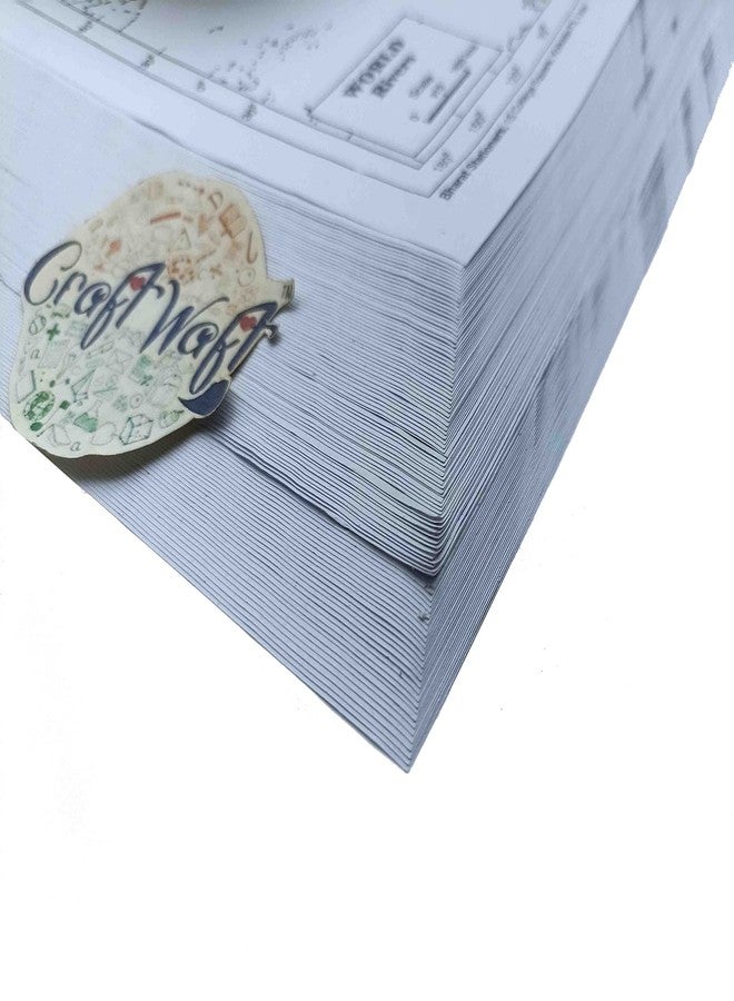 CRAFTWAFT خريطة نهر كرافتوافت للعالم لتحديد المواقع على الخريطة، عبوة من 100 قطعة (9 × 11 بوصة) - Image 5