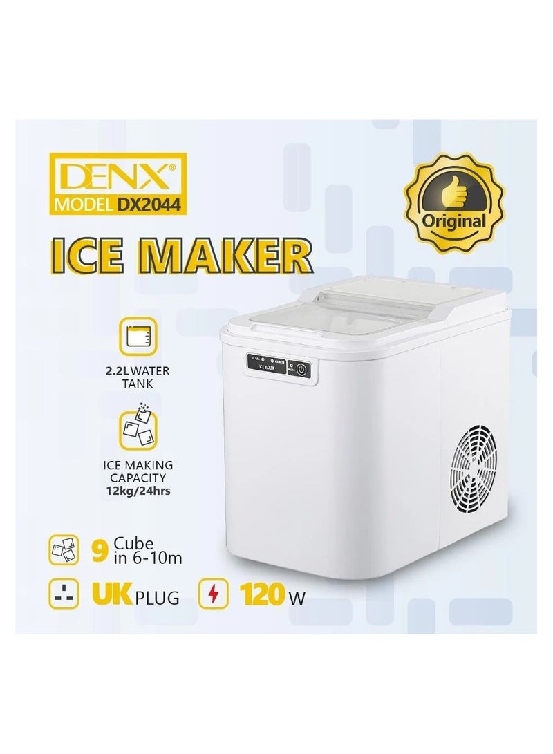 Denx Smart Ice Cube Maker 120W 9 Cubes Per 6 Minutes 2.2l - Image 2