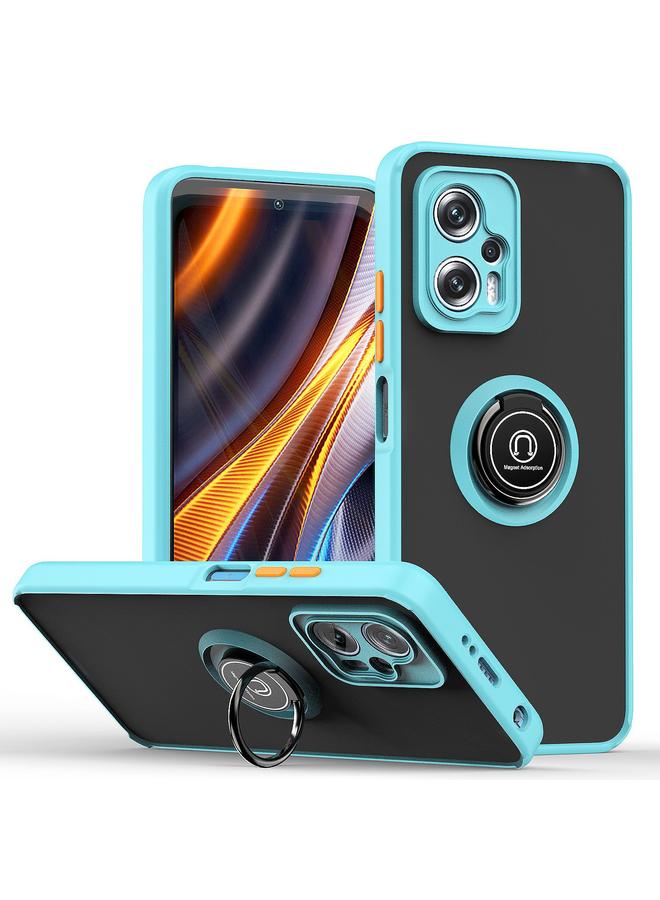 Case For Xiaomi Poco X4 GT Q Shadow 1 Series TPU + PC Phone Case with Ring Holder