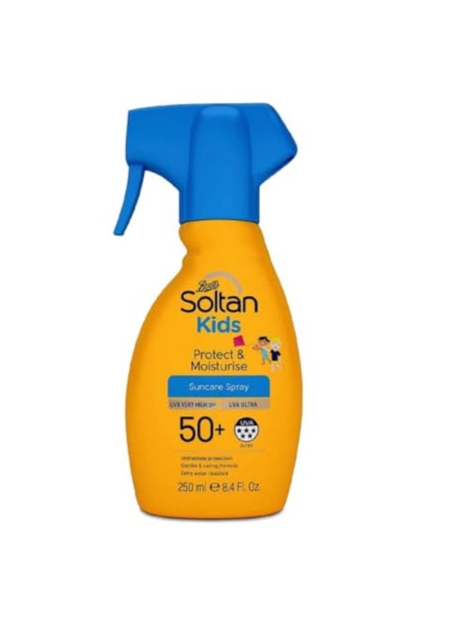 Boots Soltan بخاخ حماية الأطفال من الشمس من بوتس سولتان للأطفال بعامل حماية من الشمس 50+ UVA (250 مل) - Image 1