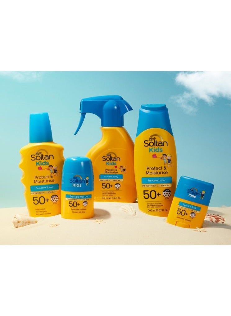 Boots Soltan بخاخ حماية الأطفال من الشمس من بوتس سولتان للأطفال بعامل حماية من الشمس 50+ UVA (250 مل) - Image 2