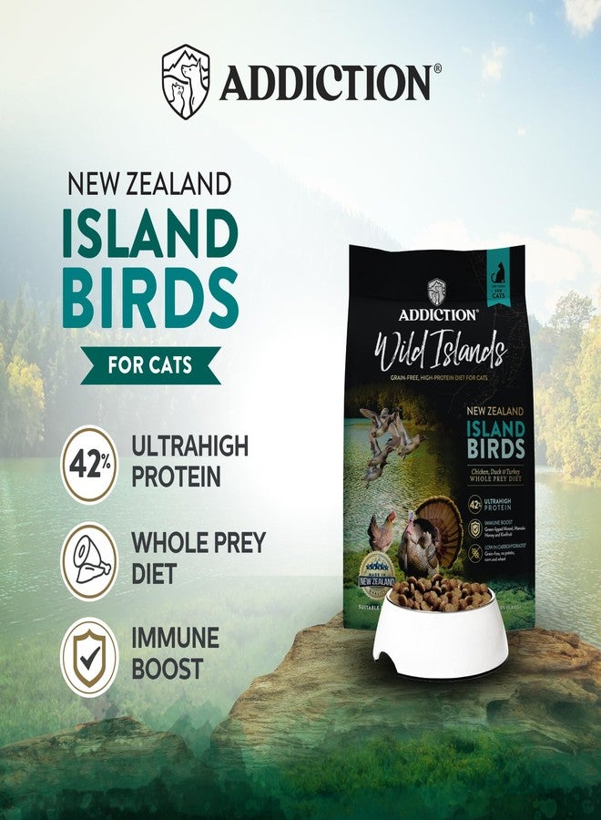 Addiction Wild Islands Island Bird Dry Cat Food, Premium Duck, Turkey & Chicken Recipe with High-Protein & Grain-Free Formula for Feline Health - 10lbs - Image 2