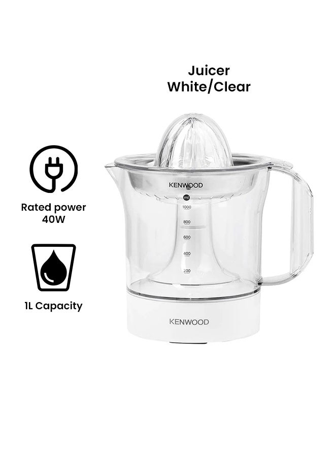 KENWOOD Citrus Juicer 1 L 40 W JE290A White/Clear - Image 2