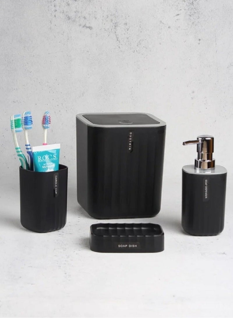 طقم اكسسوارات للحمام من 4 قطع - Image 1