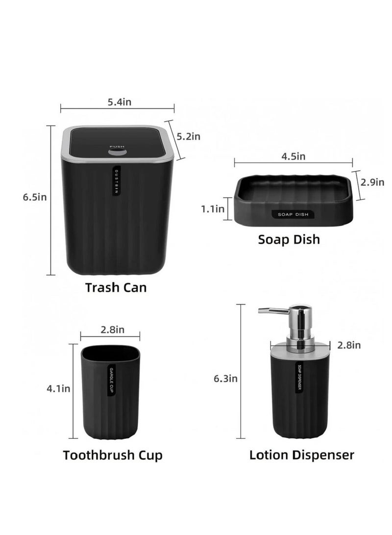طقم اكسسوارات للحمام من 4 قطع - Image 4