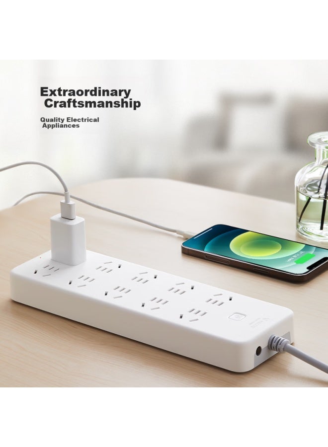 Bull Gn-b20a0 Power Strip/extension Cord/power Bar/power Strip/power Board/power Strip 10 Outlets With Master Switch, 3 Meters Long - Image 5