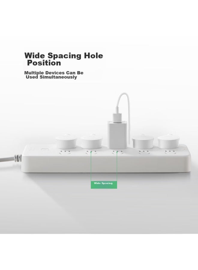Bull Gn-b20a0 Power Strip/extension Cord/power Bar/power Strip/power Board/power Strip 10 Outlets With Master Switch, 3 Meters Long - Image 2