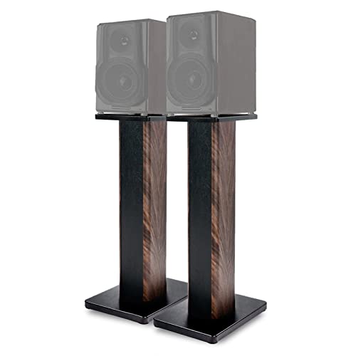IBVIVIC 27.5 Inch (70CM) - Pair- Wood Speaker Stands for Home-Cinema HiFi Desktop and Satellite Speakers Monitor Stands, Enhanced Audio Listening Experience for Home Theaters - Image 1
