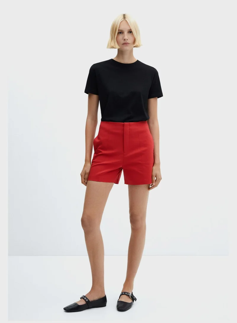 MANGO High Waist Shorts