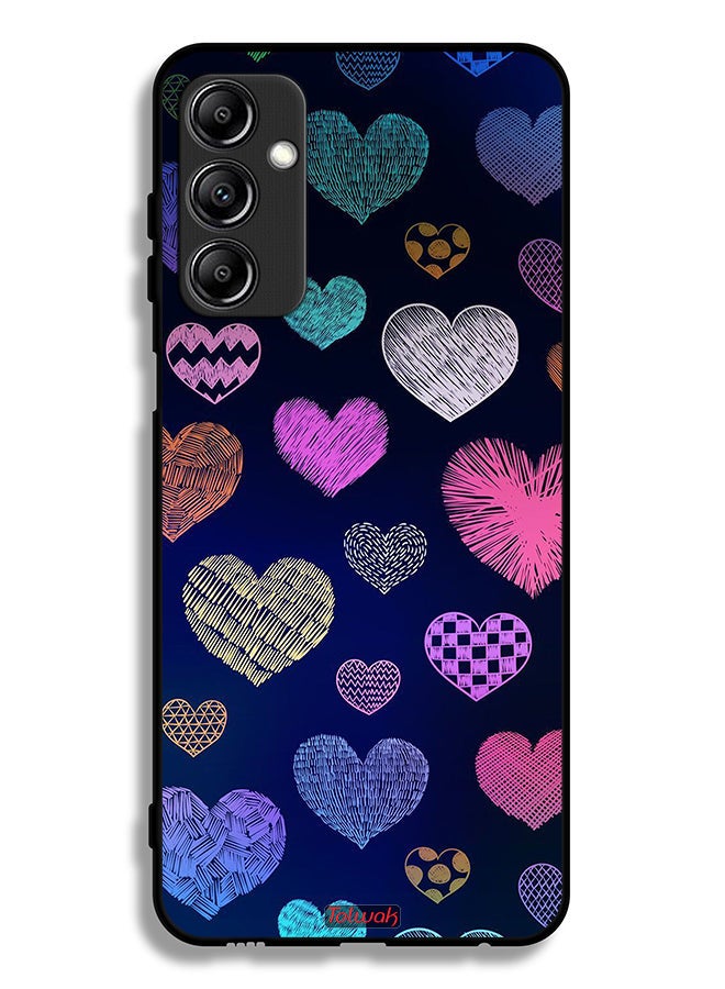 Tolwak Samsung Galaxy A24 4G Protective Case Cover Dhaga Hearts Pattern - Image 1