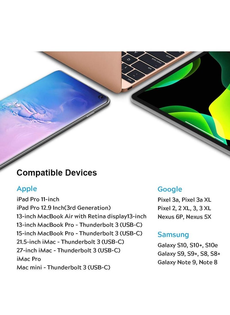 USB C Charge Cable, COOYA USB C to USB C Cable Pixel 4 7 Pro Charger Cable, 6FT Type C Cable Fast Charge USB C Cord for Google Pixel 6 6a 5 4a 3a 4XL for iPad Pro 2022 Samsung S22 Note 20 10 S20 Ultra - Image 5