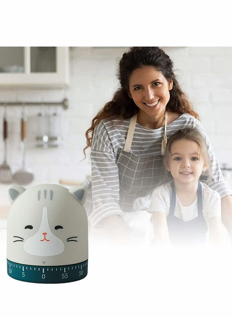 SYOSI Mechanical Kitchen Timer,  360 Degree Rotating Cute Animals Mechanical Timer for Kids, No Batteries Loud Ring, Cooking Reading Do Sports Boiling Egg  - Image 5