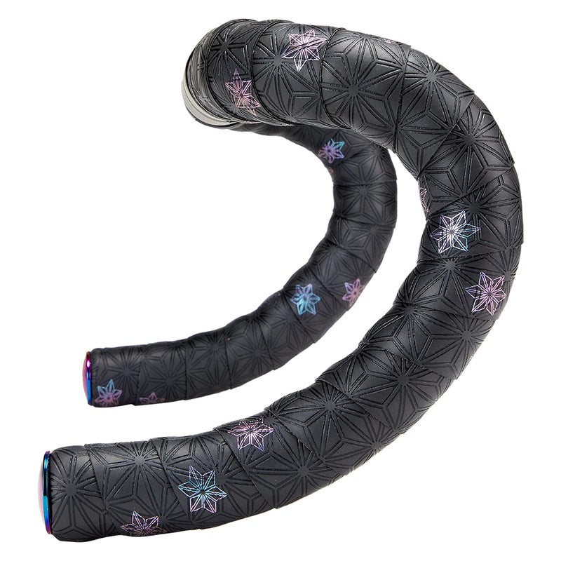 Supacaz Bike BARTAPE, Super Sticky Kush, Galaxy, Oil Slick Plus Oil Slick Plugs - Image 1