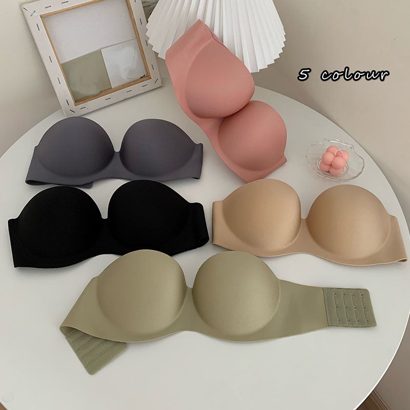 Summer Gather Korean Bralette Seamless Lingerie for Women Pink  - Image 2