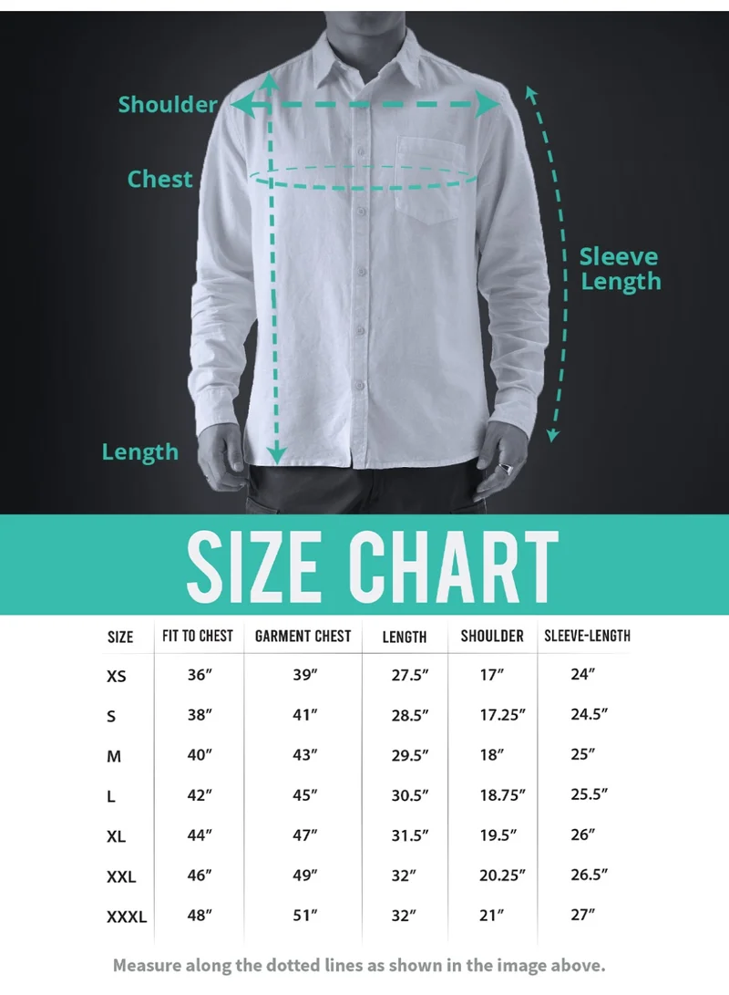The Souled Store Brown The Souled Store Men Grey Brown Solid Regular Fit Cotton Linen Shirts for Men | Best Price UAE