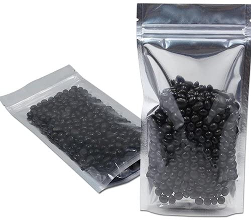 Deera DEERA StandUp Ziplock Reusable Airtight Polyester Storage Pouch SemiSilver100mmX170mmPack of 100  - Image 1