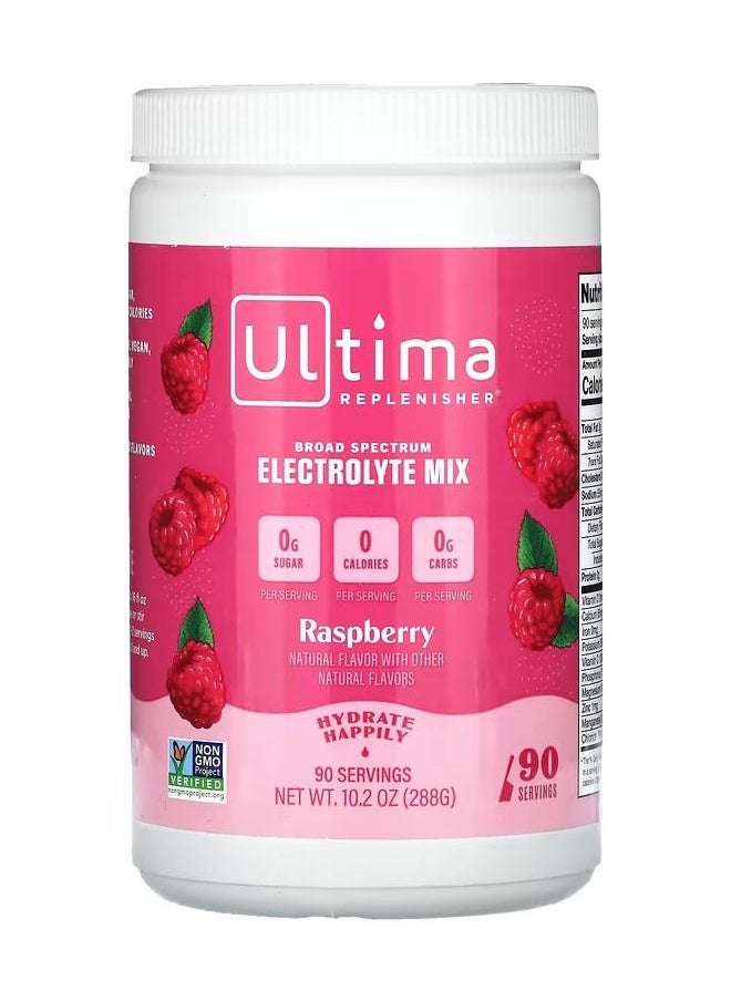 Ultima Replenisher - Electrolyte Drink Mix Raspberry 10.2 oz 288 g - Image 1
