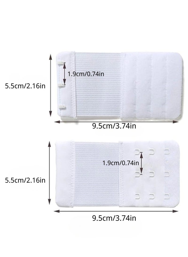 T NEWFUN 6PCS Bra Extenders for Women – 2 Hook & 3 Hook Extension Set in – Soft Stretchy Bra Strap Extenders for Pregnancy, Weight Change, Everyday Comfort - Image 2