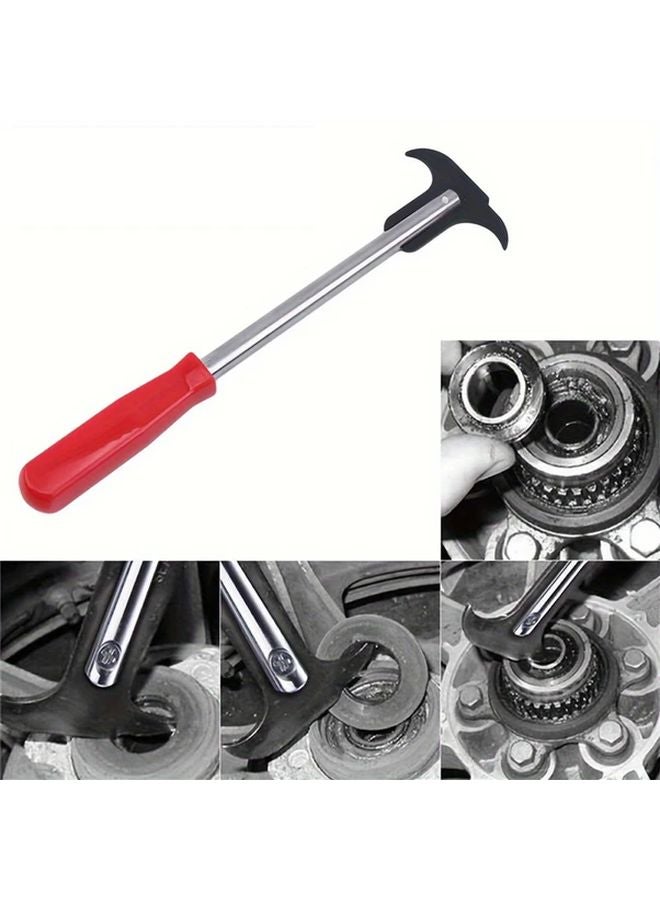 أداة سحب سدادة النفط ذات الرأس المزدوج الأسود، أداة إصلاح السيارات، مفتاح يدوي، مفك براغي - Image 2