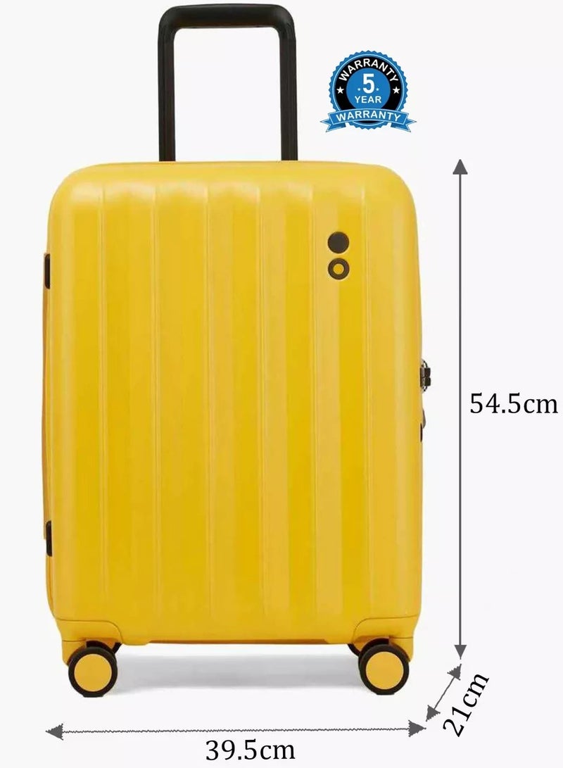 Echolac Amos Pro 54 Cm Cabin Luggage Trolley - Yellow - Image 4