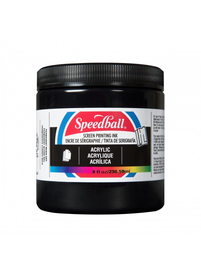 Speedball 004620, 4620, Acrylic Screen Printing Ink, 8 Fl Oz. 237 ml, White - Image 1