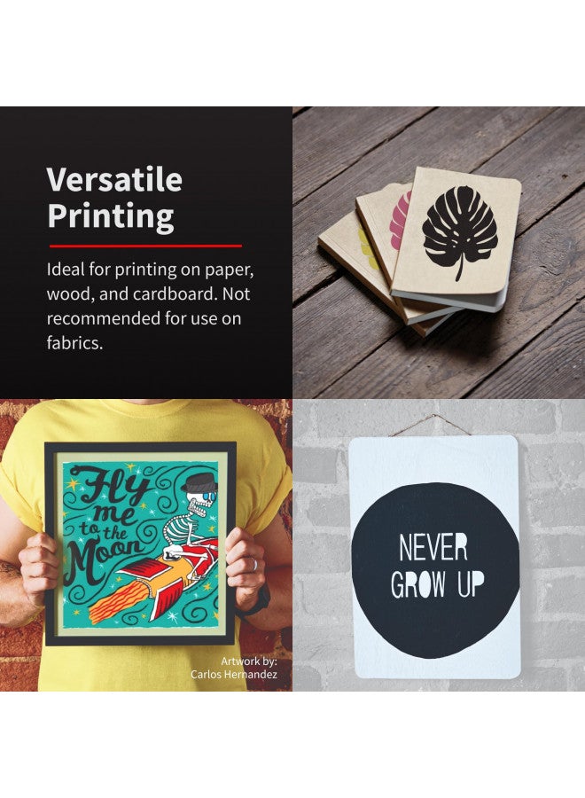 Speedball 004620, 4620, Acrylic Screen Printing Ink, 8 Fl Oz. 237 ml, White - Image 3