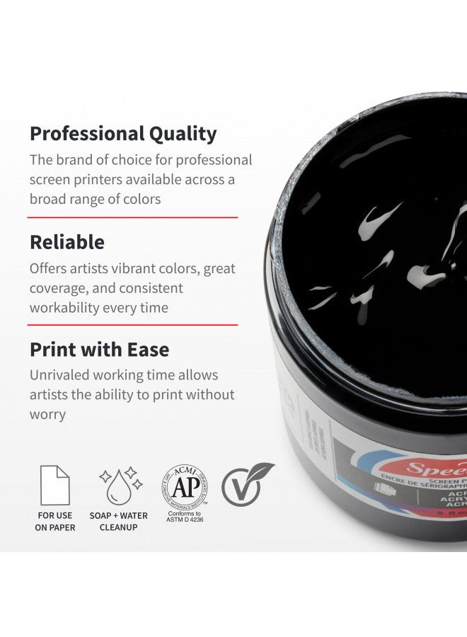 Speedball 004620, 4620, Acrylic Screen Printing Ink, 8 Fl Oz. 237 ml, White - Image 2