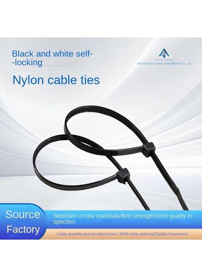 Bluejw Wholesale Self-locking Cable Ties 3*100*4*150*5*200*8*300 Plastic Cable Ties  - Image 3