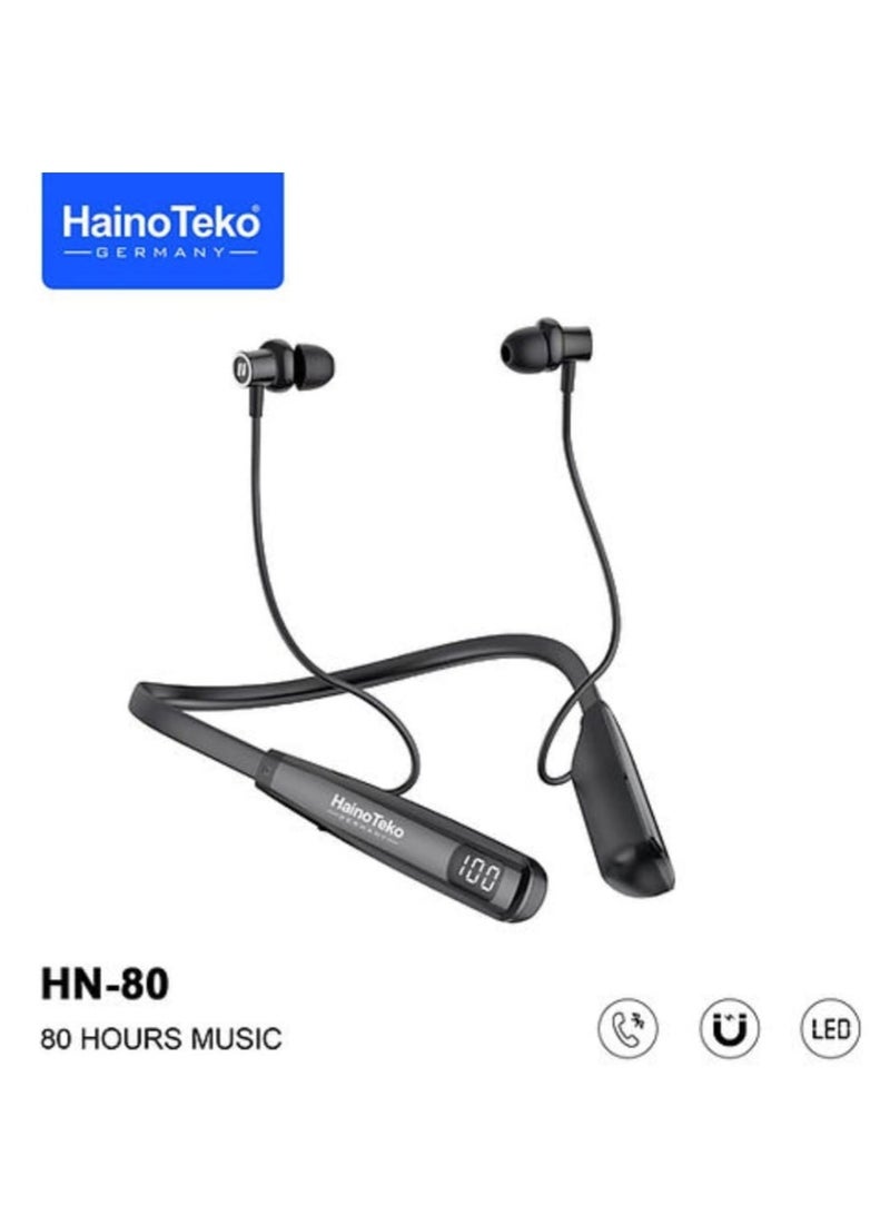 Haino Teko HN 80 Wireless Bluetooth Neckband Earphone - Image 1