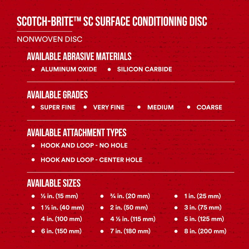 Cubitron Surface Conditioning Disc for Sanding - Metal Surface Prep - Hook and Loop - Aluminum Oxide - Medium Grit - 4.5 inch diam. - Pack of 10 - Image 4